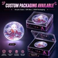 Badge LED Anime Personnalisé 52mm Lumineux Clignotant, Bouton Broche Personnage de Dessin Animé, Accessoire Cosplay pour Fans, Idéal pour Conventions et Événements