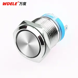 16MM 19MM 22MM Metal Push Button Switch 20A High Current Switchwaterproof Grade PUSH SWITCH LED LIGHT