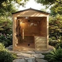 Cabine de douche hydromassante à vapeur avec verre trempé, cabine spa avec éclairage de fond et lampe de plafond pour salle de bain à domicile