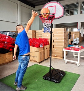 Suporte de argola de basquete móvel, ajuste de altura interna e externa para adultos de alta qualidade - Product Image 2