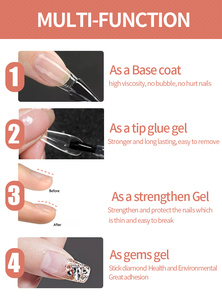 Nouveau Gel UV 4-en-1 Non Toxique <span class=keywords><strong>LIKEIT</strong></span> 15ml 2026 – Base Coat Peel-Off en Caoutchouc Personnalisable pour Ongles - Product Image 5