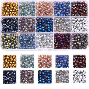 <span class=keywords><strong>DIY</strong></span> Rondelle Perlen 6mm Mixed Color Set Kristall perlen Großhandel Bulk Set für Armband Halskette - Product Image 1