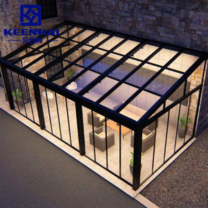 <span class=keywords><strong>Sunrooms</strong></span> case di vetro Veranda giardino in alluminio su misura prendisole retrattile case di vetro - Product Image 1