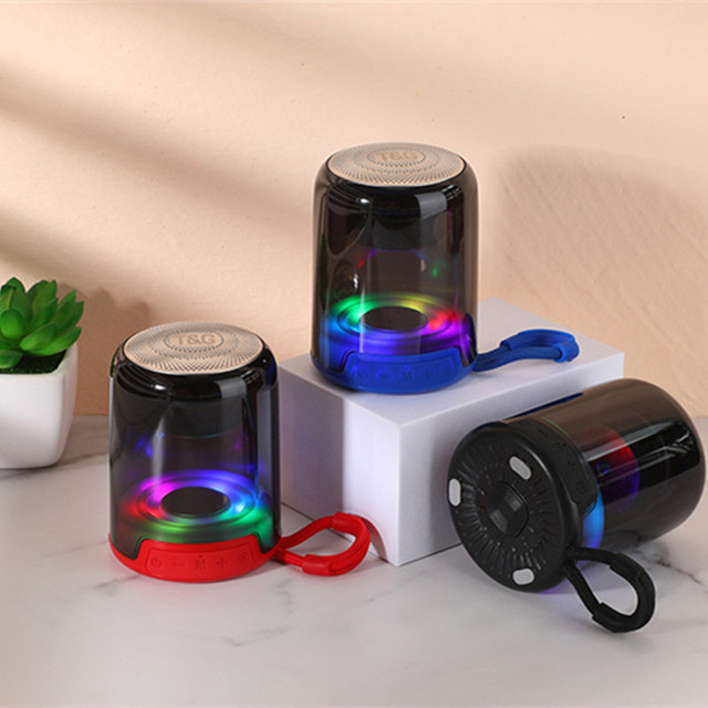 Wireless Portable TG314 Speaker Mini LED Music Audio AUX TF USB Stereo Sound Speaker 7 Colors Touch Control Lamp Table Lamp