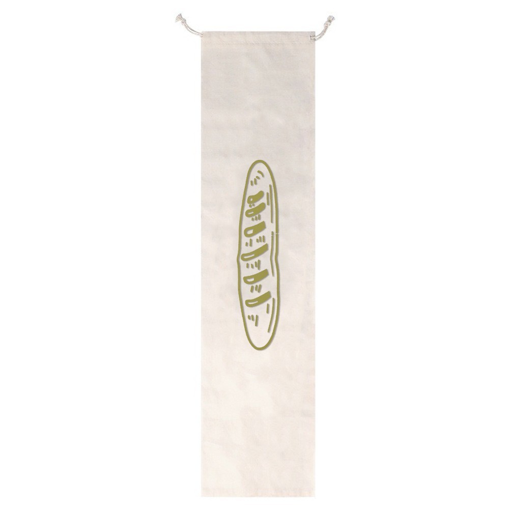 Sac en coton vert 16*64cm