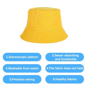 Custom <b>Bucket</b> Hats Reversible for Men Unisex High Quality Polyester Solid Color Plain Blank Hat Embroidery logo <b>Bucket</b> Hat Print - Product Image 3