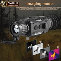 Lunette de vision thermique TK256, détecteur infrarouge, imagerie thermique entièrement noire avec détection longue portée pour la chasse au sanglier
