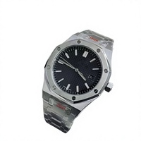 Best-seller transfrontalier Aijia Charm Montre mécanique à aiguilles lumineuse en acier inoxydable, boîtier 41 mm, Série 15500