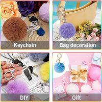 Porte-clés Pompon Cerise Charmant 8cm en Fausse Peluche – Adorable Accessoire de Sac à Main pour Femme, Doux Anneau Décoratif pour Clés, Idéal Cadeau pour Filles