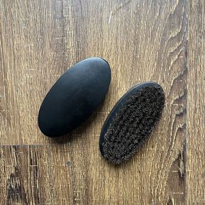 Custom LOGO Wood Handle Boar Bristle Cleaning Brush for <b>Beard</b> and Hair - Product Image 4