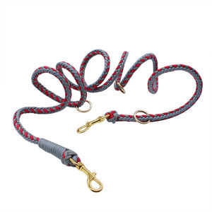 Correa de perro de hombro de escalada ajustable de 2 vías cuerda de poliéster personalizada para entrenamiento manos libres estilo Paracord - Product Image 4