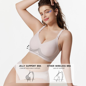 Vendita calda di fibbie frontali reggiseno per <span class=keywords><strong>donne</strong></span> grande tazza di allattamento Sexy per adulti reggiseno donna incinta reggiseno mamma alimentazione - Product Image 2
