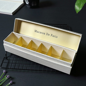 IMEE 2x5 2x3 lusso grande oro rigido Macaron <span class=keywords><strong>biscotto</strong></span> <span class=keywords><strong>biscotto</strong></span> 4 6 10 cavità cioccolato date dolci alimenti dolci confezione regalo Ramadan - Product Image 2