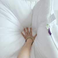 Couette matelassée de luxe en microfibre et polyester, double garnissage, douce comme un nuage, respirante toutes saisons, pour la maison ou l'hôtel - Taille King