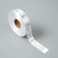 Ruban Satin Double Face Blanc de Qualité 15 mm, 100% Polyester, Personnalisable, Imprimable, Lavable, Ruban Satin Noir