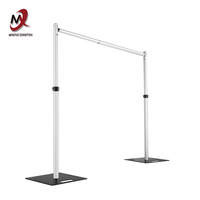 Système de draperie de tuyau en aluminium pliable de qualité commerciale support de bannière de toile de fond de Sublimation de colorant pour la vente au détail d'expositions de mariage