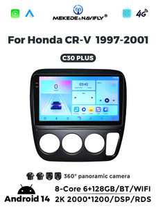 Navifly ระบบแอนดรอยด์8Core <span class=keywords><strong>Car</strong></span>-Play Auto 2K หน้าจอสัมผัสเครื่องเสียงรถยนต์สำหรับ Honda CR-V 1997-2001พร้อม GPS DSP BT กล้อง360 - Product Image 2