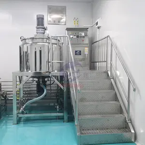 Liquid Emulsifying Homogenizer Tank Electric Steam Heating Mixer Jacketed Stainless Steel Mixing Tank With Agitator