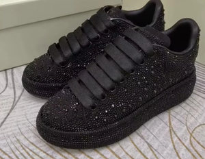 Dropshipping products 2026 Women Rhinestone Platform Sneakers | Trendy Elegant Evening Footwear With <b>Plus</b> <b>Sizes</b> - Product Image 2
