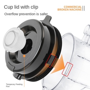 Licuadora Eléctrica Multifuncional de Plástico con Perilla, para Leche de Soya y Smoothies, 1.6-2.0L, 5+ Velocidades, Uso Doméstico y Comercial - Product Image 4