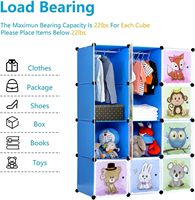 Armoire pour bébé, armoire en plastique pour enfants, armoire en plastique pour enfants