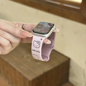 <span class=keywords><strong>Correa</strong></span> de Silicona con Patrón de Gatito en Relieve, Linda y Moderna, para Relojes <span class=keywords><strong>Apple</strong></span> Series 11, 10, 9, SE, <span class=keywords><strong>Ultra</strong></span> 2, Accesorios - Product Image 4