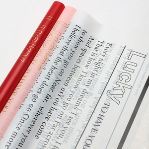 Kertas Pembungkus Bunga Lucky With You Motif Bunga Cetak Bahasa Inggris Kertas Kemasan Buket Bunga Perlengkapan Florist Lintas Negara Grosir Perlengkapan Bunga - Product Image 5