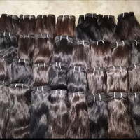 Rambut palsu bergelombang India mentah bundel rambut tanpa proses candi rambut Wig 100% perawan satu warna cahaya Donor ekstensi rambut manusia