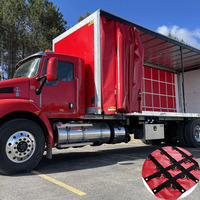Bâche latérale pour camion en PVC 610-1100 g/m², résistante à l'eau, au vent et au feu, avec œillets et dimensions personnalisés, couverture extérieure pour engins et camions