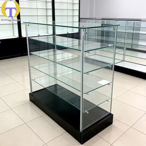 <span class=keywords><strong>Vitrine</strong></span> en verre à vision panoramique, étagères pour avocats, éclairage <span class=keywords><strong>LED</strong></span>, écologique, étanche |   <span class=keywords><strong>Vitrine</strong></span> de présentation noire pour centres commerciaux - Product Image 1