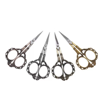 Ciseaux de qualité supérieure pour découpe de feuilles d'ongles à motif floral vintage européen, vente en gros en vrac, produits frais et haut de gamme