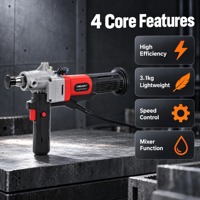 Machine de perçage de murs portative à moteur électrique sans balais de 3500 W avec diamant intégré