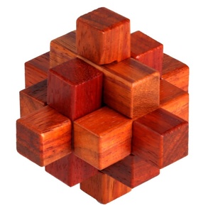 Mở khóa Interlock Trò chơi <span class=keywords><strong>IQ</strong></span> Kiểm tra 3D ma thuật Bóng đồ chơi bằng gỗ não trêu ghẹo câu đố - Product Image 5