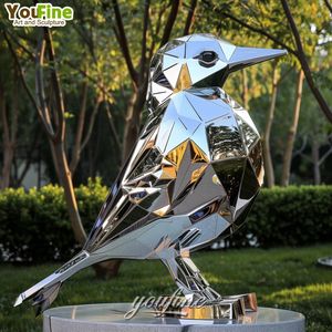 Esculturas <span class=keywords><strong>de</strong></span> Aves <span class=keywords><strong>de</strong></span> Metal Espejo <span class=keywords><strong>de</strong></span> <span class=keywords><strong>Acero</strong></span> Inoxidable para Exteriores, Tamaño Personalizado - Product Image 3
