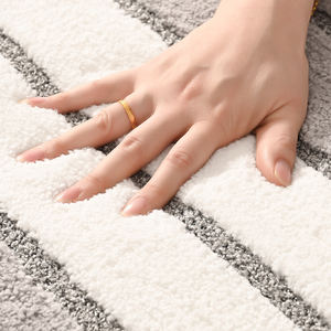 Tapa <span class=keywords><strong>de</strong></span> inodoro con relieve <span class=keywords><strong>de</strong></span> microfibra, alfombrilla antideslizante absorbente <span class=keywords><strong>de</strong></span> agua para baño, <span class=keywords><strong>2023</strong></span> poliéster, juegos <span class=keywords><strong>de</strong></span> inodoro, 3 uds., nuevo diseño 100% - Product Image 5