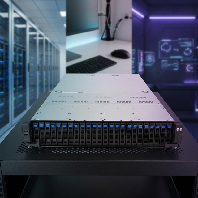 RS720-E11-RS24U 2U Rack Server Dual Xeon 24 NVMe SAS High Density Storage Enterprise Platform GPU Ready System