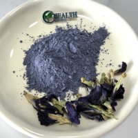 Sampel Gratis Grosir Massal 100% Alami 450 Mesh Bubuk Bunga Kacang Kupu-kupu, Bubuk Matcha Biru