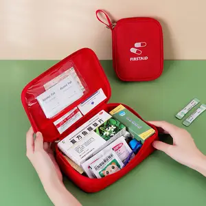 תיק אחסון נסיעות נייד אוקספורד חומר ערכת חירום בינונית לאריזת עזרה ראשונה וארגון רפואה חיצונית
