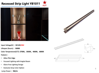 Éclairage LED encastré pour armoires, profil en aluminium, canal en plastique pour panneaux muraux, meubles, éclairage linéaire, solution personnalisée YB1011-35