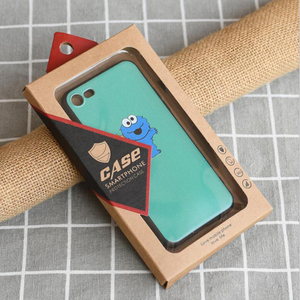 Paquete de embalaje de papel Kraft con ventana para móvil, <span class=keywords><strong>caja</strong></span> de 17,3X10X1,5 cm para <span class=keywords><strong>Iphone</strong></span> 11 Pro Max X XR <span class=keywords><strong>8</strong></span> 7 Plus - Product Image 3