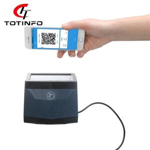 TOTINFO Scanner de codes-barres Fluo-Blue, support de codes QR, boîte de paiement mobile, garantie de 2 ans, capteur CMOS - Product Image 1