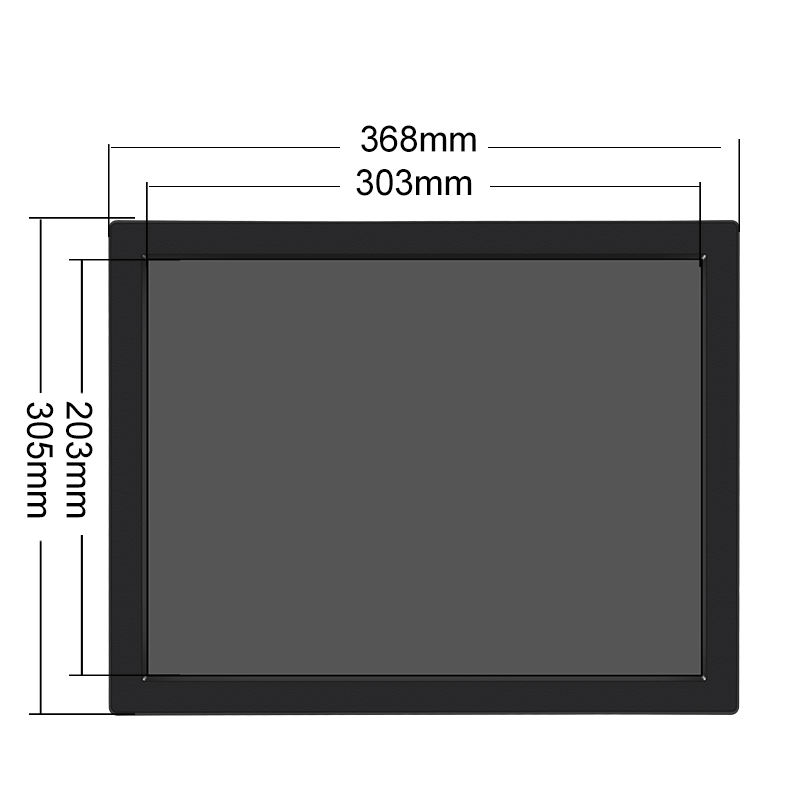 Factory 15" Industrial Monitor POS CCTV Touch Screen TFT LED Display VESA Wall Desktop HMI VGA Monitor