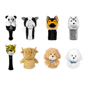 Housses de tête de club de golf en peluche animale, marque privée, logo personnalisé, vente en gros, en vrac, directement de l'usine OEM - Product Image 1
