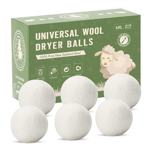 Palle riutilizzabili in <span class=keywords><strong>lana</strong></span> naturale <span class=keywords><strong>per</strong></span> <span class=keywords><strong>ammorbidente</strong></span> <span class=keywords><strong>per</strong></span> biancheria che riducono le rughe e accelerano i tempi di asciugatura - Product Image 6