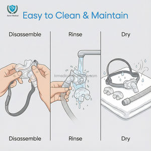 Almofada Nasal Universal para CPAP, Conforto Premium, Adaptável, Livre de BPA, Silicone Líquido de Grau Médico, À Prova de Vazamentos, Garantia de 3 Anos, Compatível com - Product Image 4