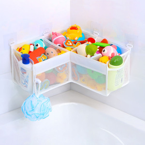 Ensemble de sacs de rangement pliables transparents pour salle de bain, organisateur d'angle pour enfants, design gain de place - Product Image 4