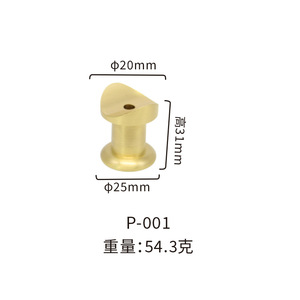 WYX Funda de Cobre Tallada P-001 P-002 P-003, Cubre Patas de Latón para Muebles, Herrajes para Sillas y Taburetes de Madera - Product Image 2