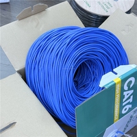 Cable de Red Exterior Estable y Rápido UTP/FTP/SFTP Cat 6, Cable de Red Exterior Cat6 de 300 m, Cable de Cobre/CCA Interior Cat6