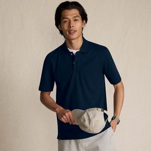 เสื้อโปโลตาข่ายแขนสั้นผู้ชาย FOXA ผ้าฝ้าย 100% ระบายอากาศได้ดี ผ้าอ๊อกซ์ฟอร์ด - Product Image 2