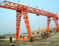 Grue portique monopoutre série MH montée sur rail de 30 à 50 tonnes, équipement de levage extérieur à grande portée pour la construction